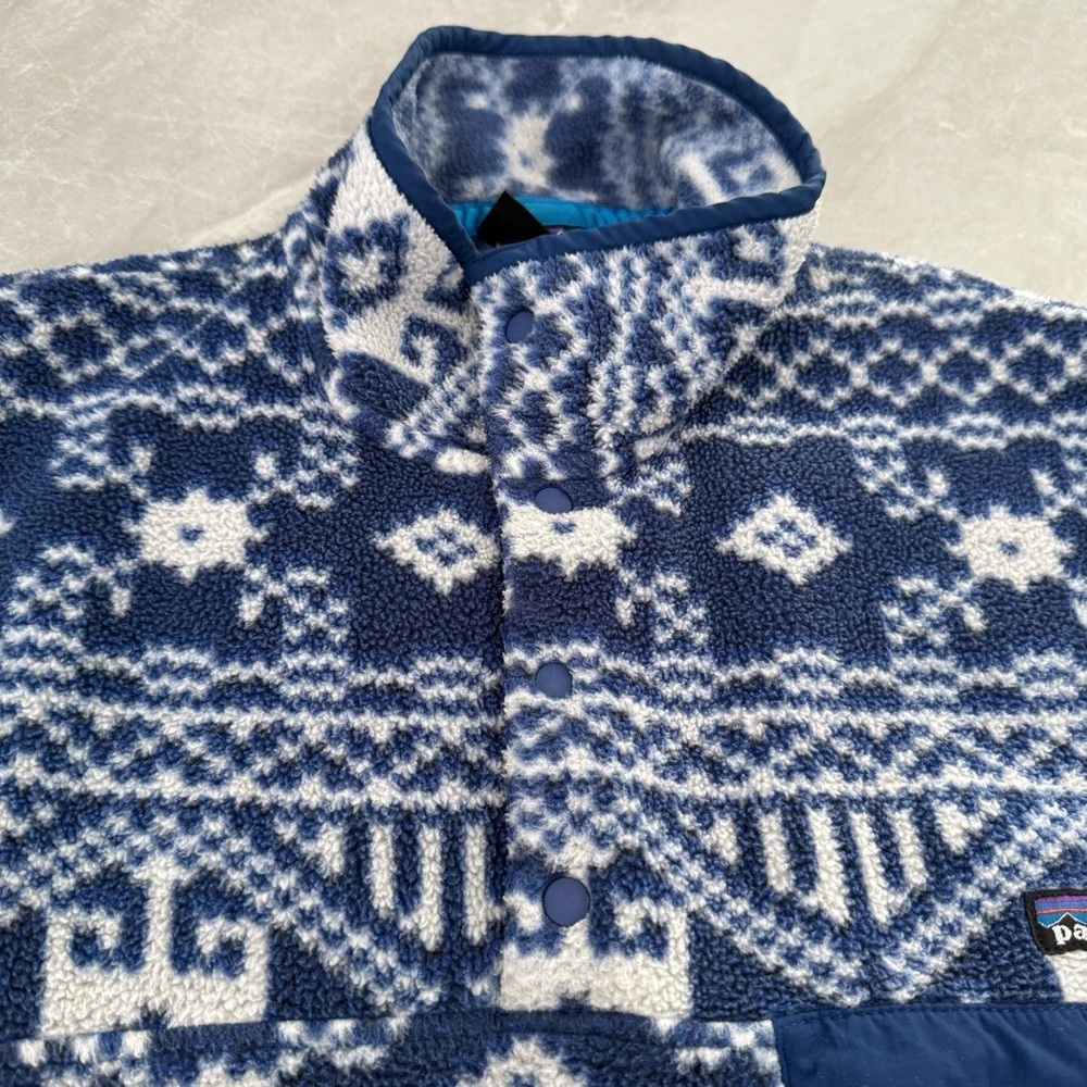 Men’s Vintage Patagonia Synchilla Nordic Fisher Snap-T Pullover Jacket Small - Picture 6 of 16